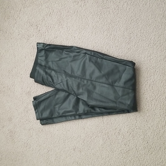 Threadsence Women's Faux Leather Leggings - Picture 1 of 16